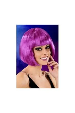 Perruque Cheveux Courts Violet