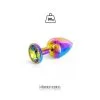 Plug Anal Bijou Aluminium Rainbow Taille M