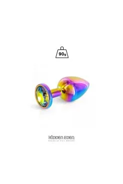 Plug Anal Bijou Aluminium Rainbow Taille M