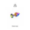 Plug Anal Bijou Aluminium Rainbow Taille XS