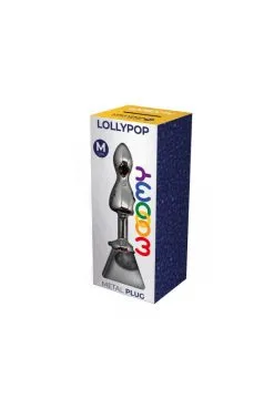 Plug Anal Bijou LollyPop Transparent Taille M -SexToys Soldes plug anal bijou lollypop transparent taille m 3