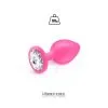 Plug Anal Bijou Silicone Rose Taille M 50gr