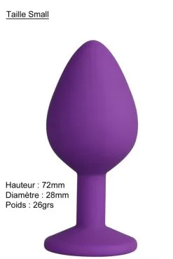 Plug Anal Bijou Violet Small 7.2cm -SexToys Soldes plug anal bijou violet small 72cm 2