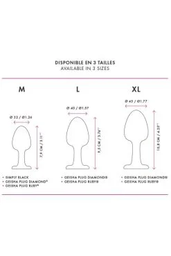 Plug Anal Boules Geisha Ruby M Marc Dorcel -SexToys Soldes plug anal boules geisha ruby m marc dorcel 2