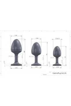 Plug Anal Boules Geisha Ruby M Marc Dorcel -SexToys Soldes plug anal boules geisha ruby m marc dorcel 3