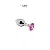 Plug Anal Métal Bijou Rose Taille M
