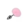 Plug Anal Métal Fluffy L Rose
