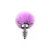 Plug Anal Métal Fluffy Twist S Mauve