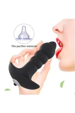 Plug Anal Ondulé 7 Vitesses Bullet Amovible -SexToys Soldes plug anal ondule 7 vitesses bullet amovible 3