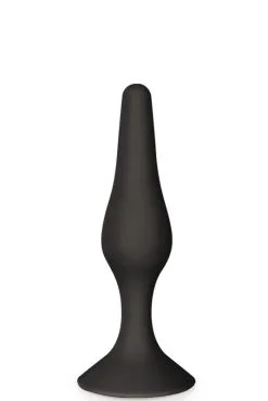 Plug Anal Ventouse 11,5cm Noir