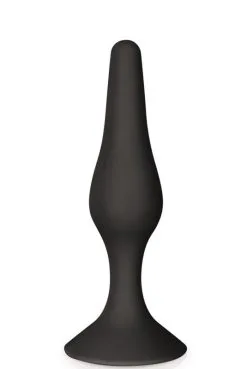 Plug Anal Ventouse 12cm Noir