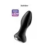 Plug Anal Vibrant Et Billes Rotatives Connecté 2+ Noir