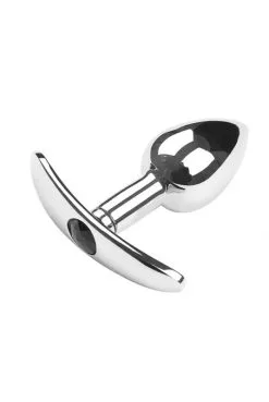 Plug Interchangeable Aluminium Queue Noire Souple -SexToys Soldes plug interchangeable aluminium queue noire souple 2