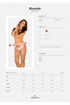 Porte Jarretelles Blanc Bianelle -SexToys Soldes porte jarretelles blanc bianelle 12