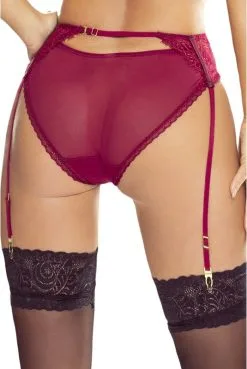 Porte Jarretelles Bordeaux Passion Glamour -SexToys Soldes porte jarretelles bordeaux passion glamour 1