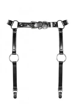 Porte Jarretelles Fetish Harnais Anneaux Simili Cuir -SexToys Soldes porte jarretelles fetish harnais anneaux simili cuir 3