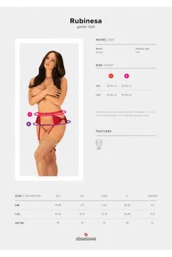 Porte Jarretelles String Ouvert Rouge Noeuds Rubinesa -SexToys Soldes porte jarretelles string ouvert rouge noeuds rubinesa 4