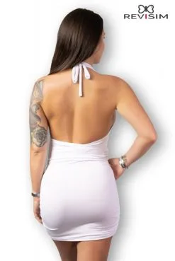 Robe Blanche Cache Coeur Dos Nu -SexToys Soldes robe blanche cache coeur dos nu 2