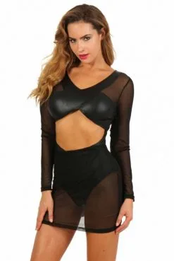Robe Body Wetlook Fetish Et Voile