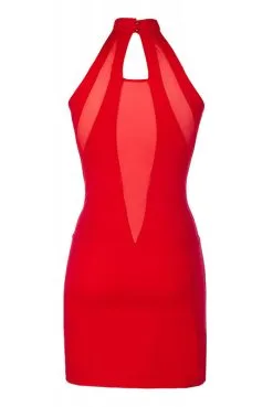 Robe ClubWear Sexy Décolleté Sensuelle En Tulle Rouge -SexToys Soldes robe clubwear sexy decollete sensuelle en tulle rouge 2