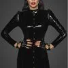 Robe Courte Fetish Manches Longues Vinyle