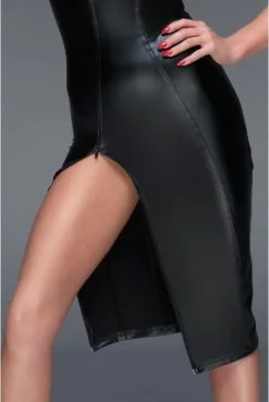 Robe De Soirée Fetish Moulante Wet Look Noir HandMade -SexToys Soldes robe de soiree fetish moulante wet look noir handmade 5