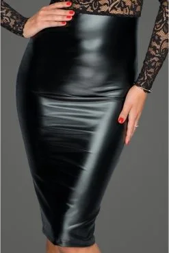 Robe De Soirée Wetlook Et Dentelle -SexToys Soldes robe de soiree wetlook et dentelle 6