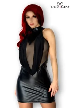 Robe Fetish 2 En 1 Wetlook Voile Transformable