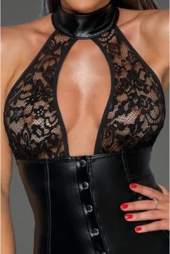 Robe Fetish Pressions Wetlook Et Dentelle -SexToys Soldes robe fetish pressions wetlook et dentelle 3