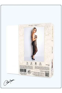 Robe Longue Devant Résille Dos Fermé -SexToys Soldes robe longue devant resille dos ferme 4