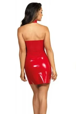 Robe Sexy Clubbing Haut Transparent Rouge -SexToys Soldes robe sexy clubbing haut transparent rouge 2