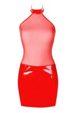 Robe Sexy Clubbing Haut Transparent Rouge -SexToys Soldes robe sexy clubbing haut transparent rouge 3