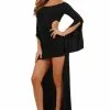 Robe Sexy Noir Asymétrique Spazm