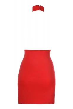 Robe Sexy Rouge ClubWear Demie Transparente -SexToys Soldes robe sexy rouge clubwear demie transparente 4