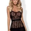Robe Transparente Ultra Sexy Dentelle Noire
