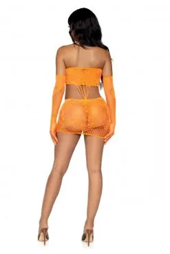 Robe Tube Sexy Orange Et Gants Dentelle Résille 10 Robe Tube Sexy Orange Et Gants Dentelle Résille -SexToys Soldes robe tube sexy orange et gants dentelle resille 4