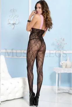 Seins Nus Bodystocking Combi Noir Résille -SexToys Soldes seins nus bodystocking combi noir resille 3