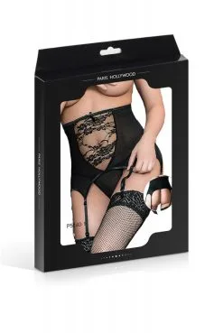 Serre Taille Jarretelles Et String -SexToys Soldes serre taille jarretelles et string 3