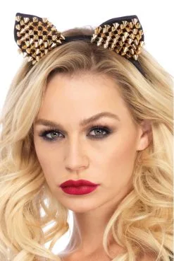 Serre Tête Fetish Oreilles Chat à Clous