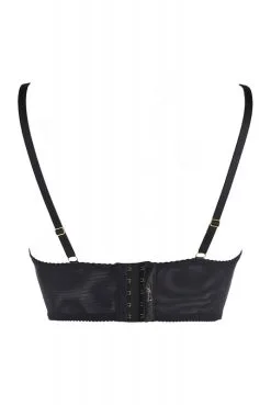 Soutien Gorge Bustier Noir Luxury Line -SexToys Soldes soutien gorge bustier noir luxury line 3