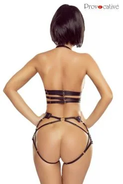 Soutien Gorge Fetish Ouvert Harnais Noir -SexToys Soldes soutien gorge fetish ouvert harnais noir 9