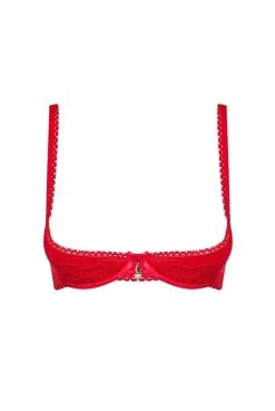 Soutien Gorge Seins Nus Rouge Saint Valentin Coquine -SexToys Soldes soutien gorge seins nus rouge saint valentin coquine 2