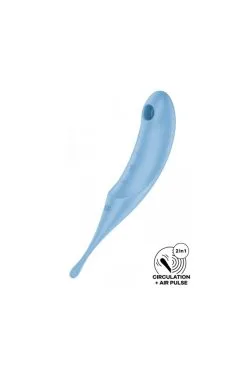 Stimulateur Clito Double Twirling Pro Bleu