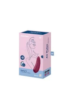 Stimulateur Clitoridien Connecté Bordeaux Curvy 1 Satisfayer -SexToys Soldes stimulateur clitoridien connecte bordeaux curvy 1 satisfayer 4