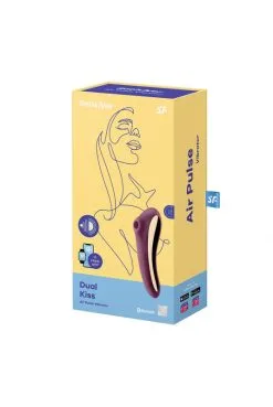 Stimulateur Dual Kiss Rouge -SexToys Soldes stimulateur dual kiss rouge 5