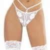 String Blanc Ouvert Bijou Perle Praga