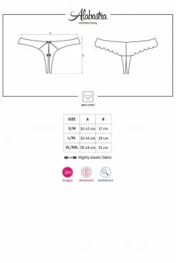 String Coquin Ouvert Alabastra Obsessive -SexToys Soldes string coquin ouvert alabastra obsessive 4