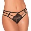String Dentelle Noir Strappy Multiples Lanières