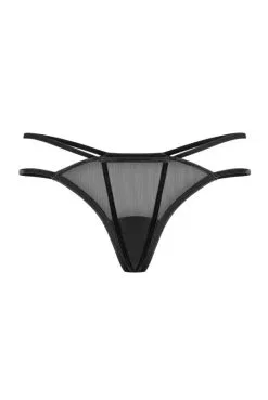 String Double Lanières En Tulle Petite Noir -SexToys Soldes string double lanieres en tulle petite noir 2