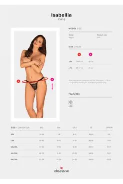 String Isabellia Noir -SexToys Soldes string isabellia noir 4